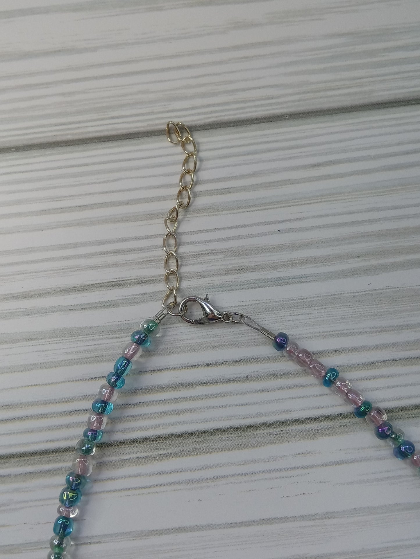 Beaded Choker Necklace - Mermaid