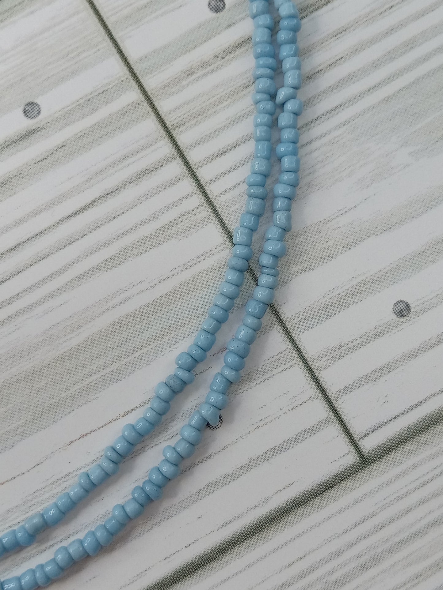 Beaded Choker Necklace - Blue