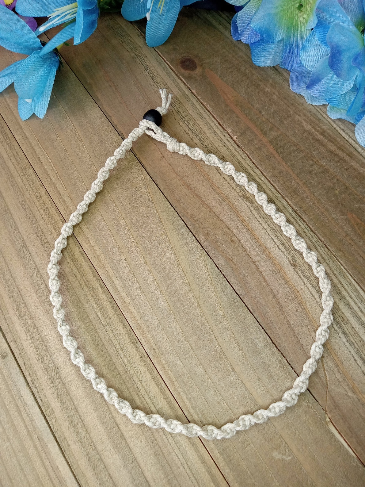 Spiral Hemp Necklace - Natural