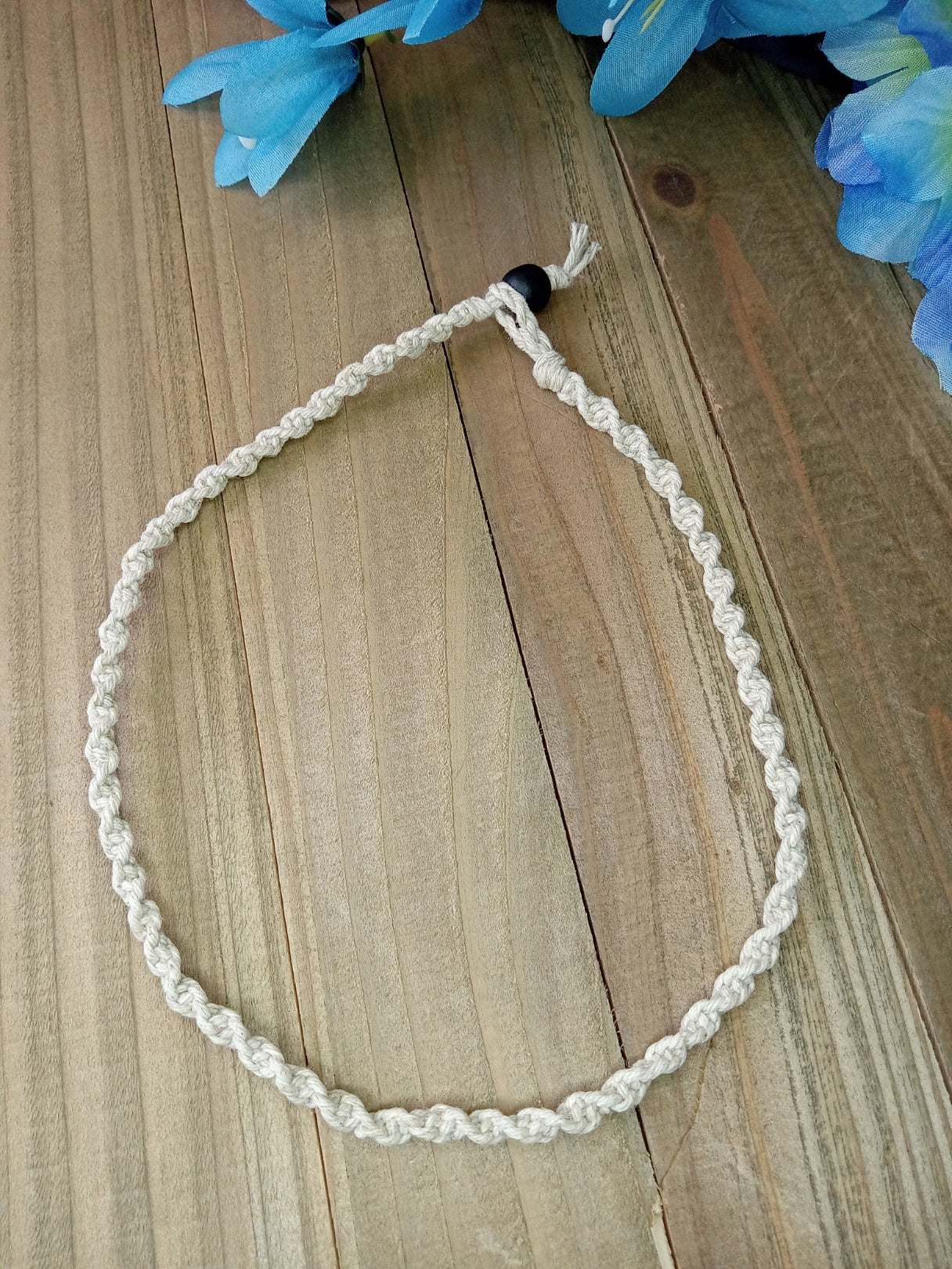 Spiral Hemp Necklace - Natural