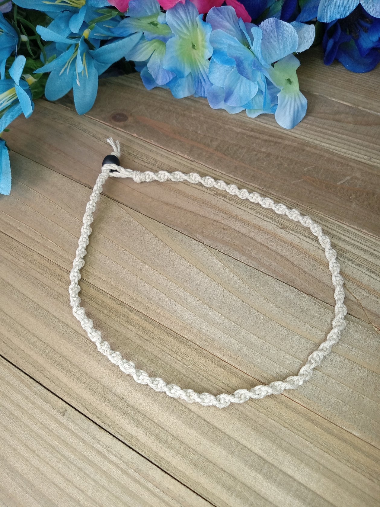 Spiral Hemp Necklace - Natural