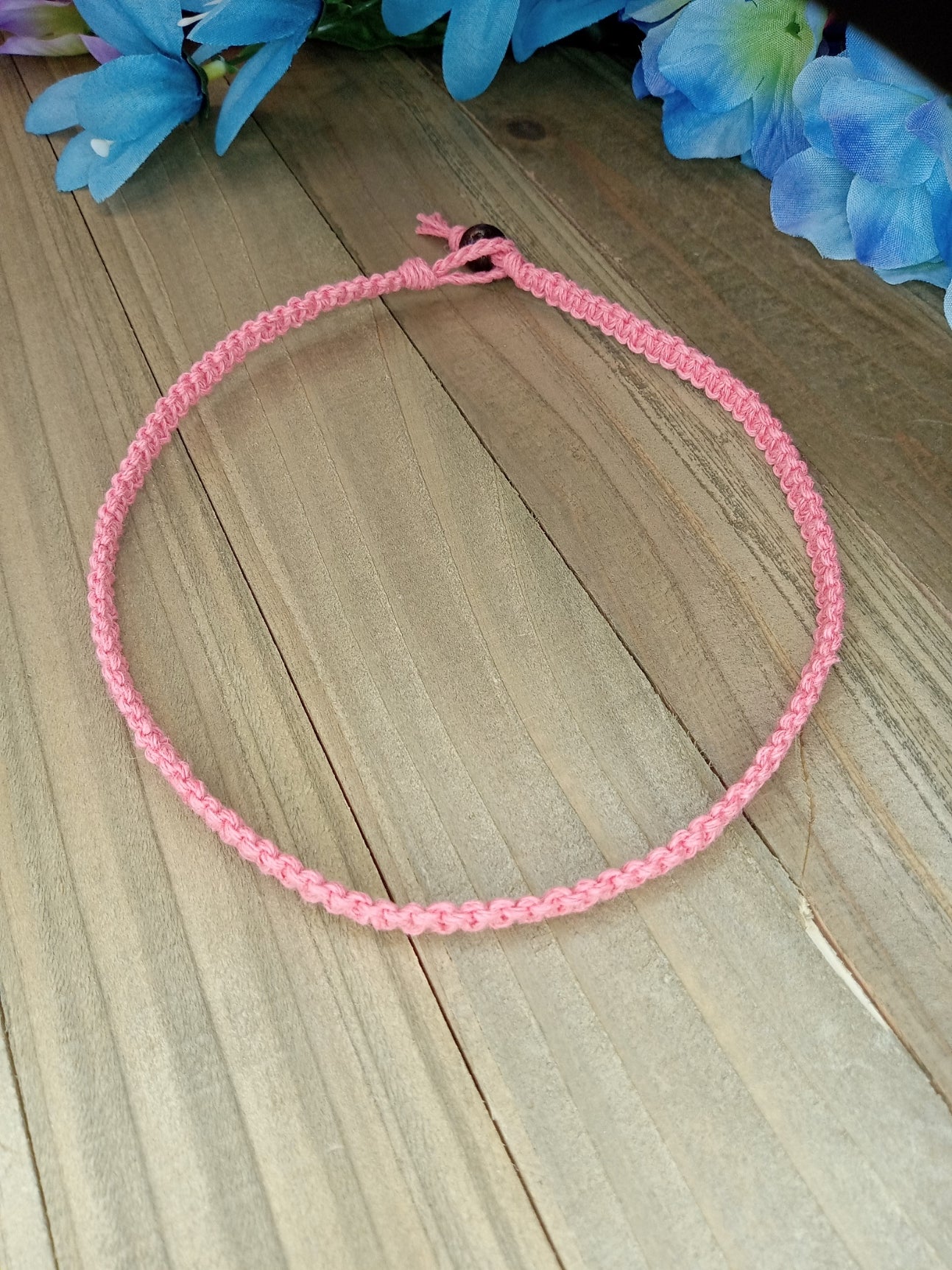 Classic Hemp Necklace - Coral