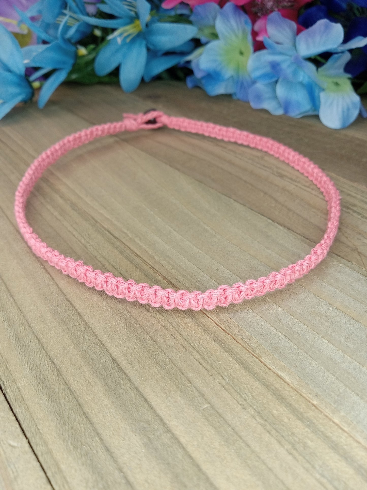 Classic Hemp Necklace - Coral