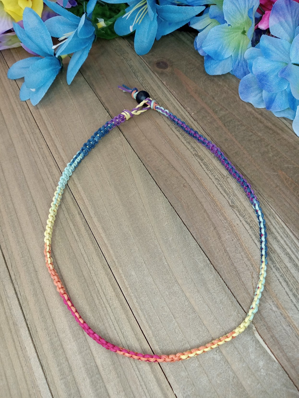 Classic Hemp Necklace - Rainbow