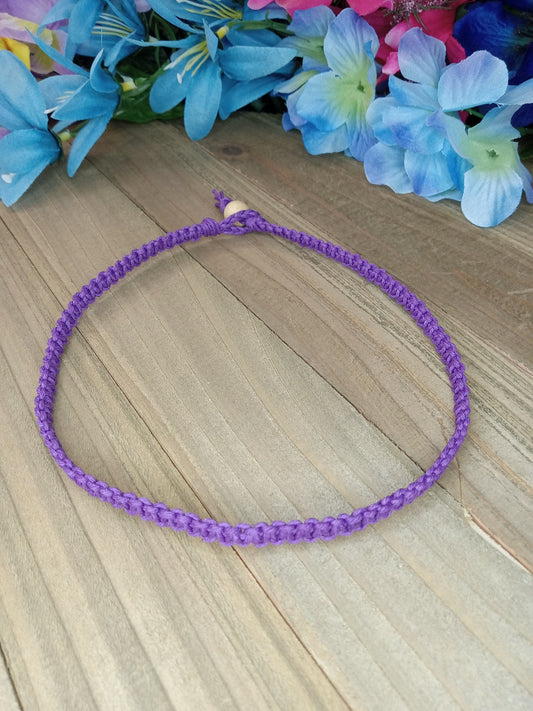 Classic Hemp Necklace - Purple