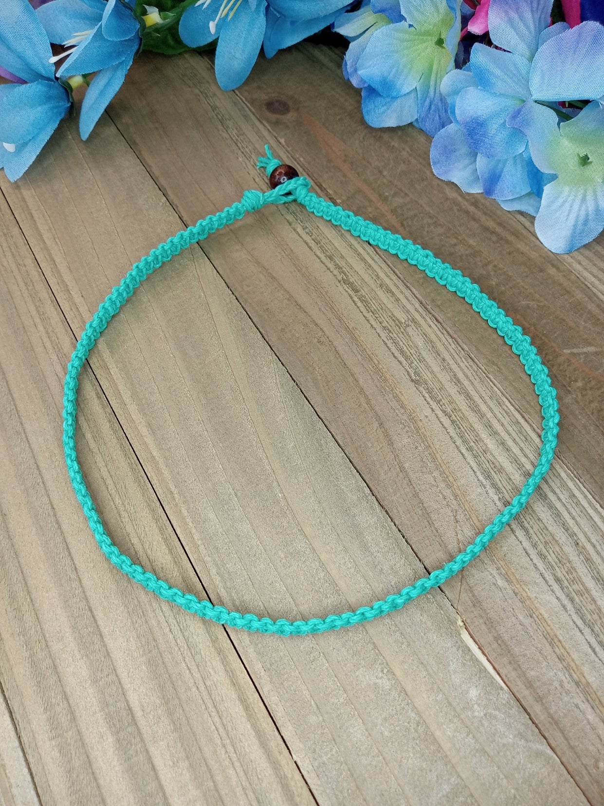 Classic Hemp Necklace - Teal