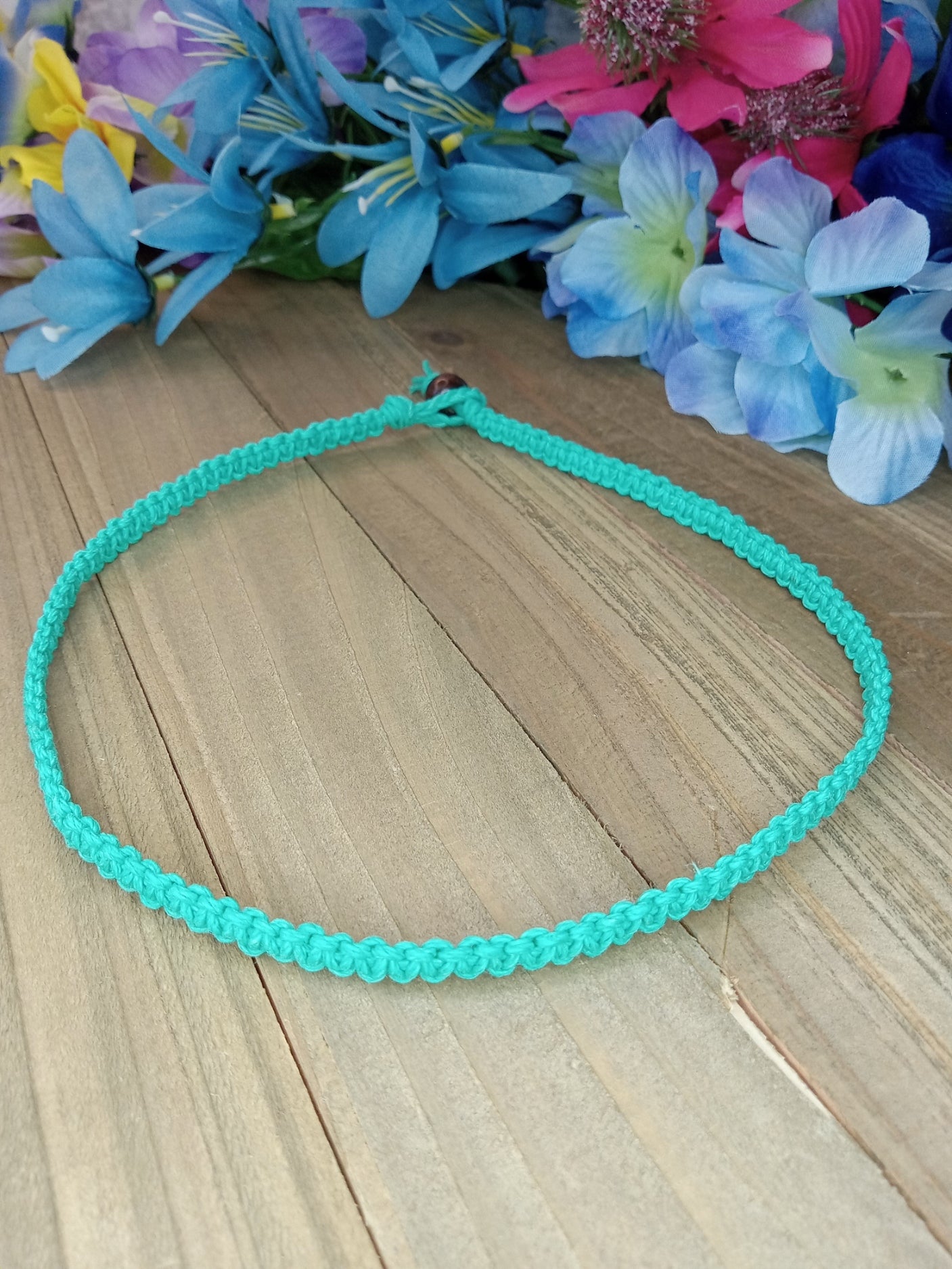 Classic Hemp Necklace - Teal