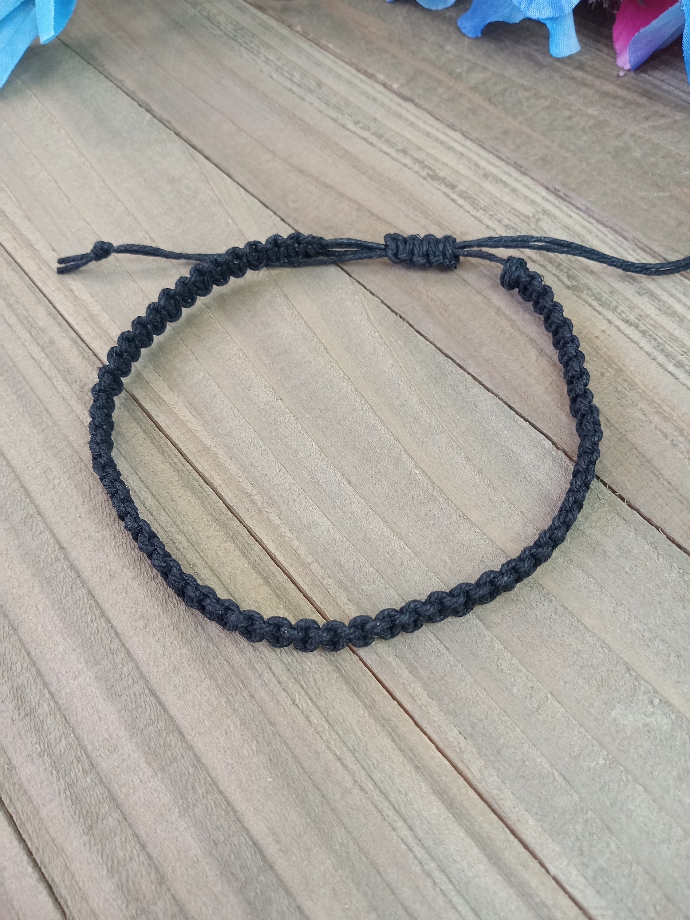 Classic Hemp Anklet - Surfer Style - Black