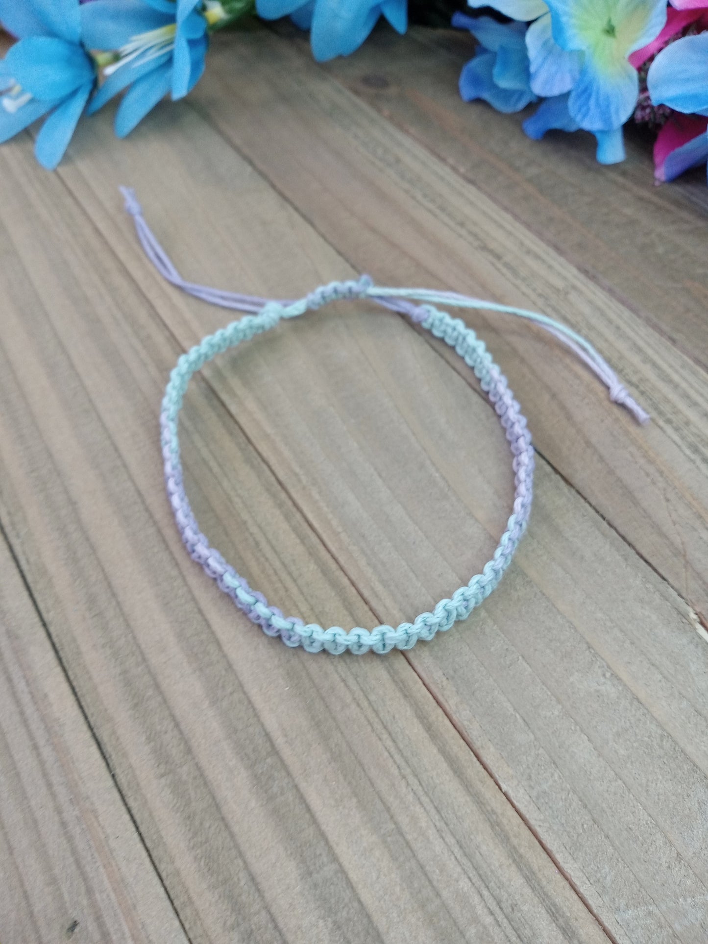 Classic Hemp Anklet - Surfer Style - Pastel