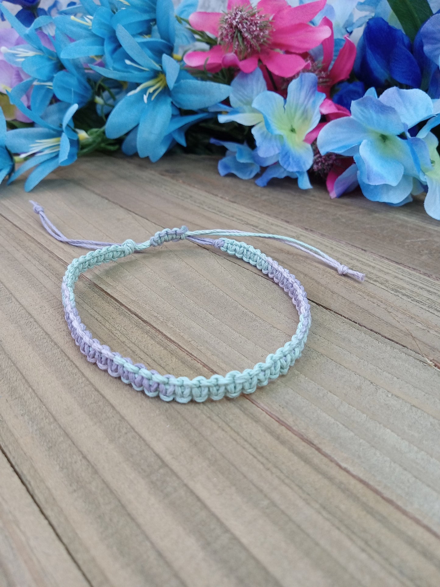 Classic Hemp Anklet - Surfer Style - Pastel