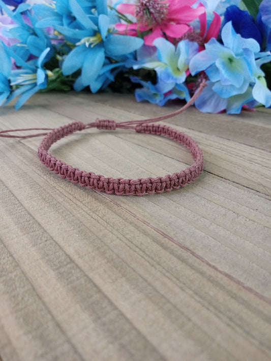 Classic Hemp Anklet - Surfer Style - Brown