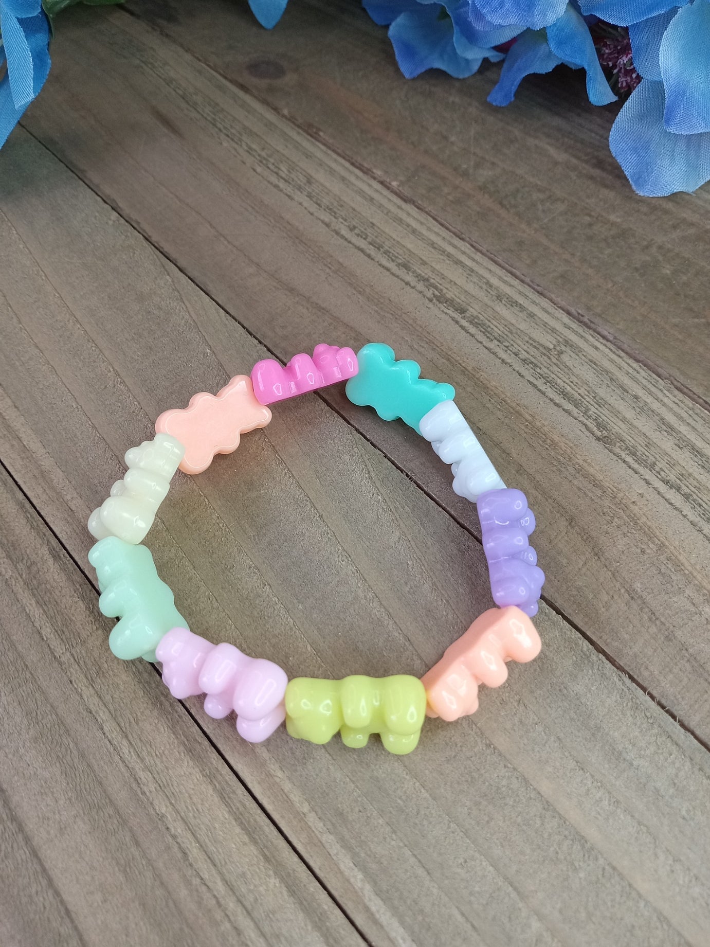 Candy Bear Bracelet - Bright Pearly Pastel