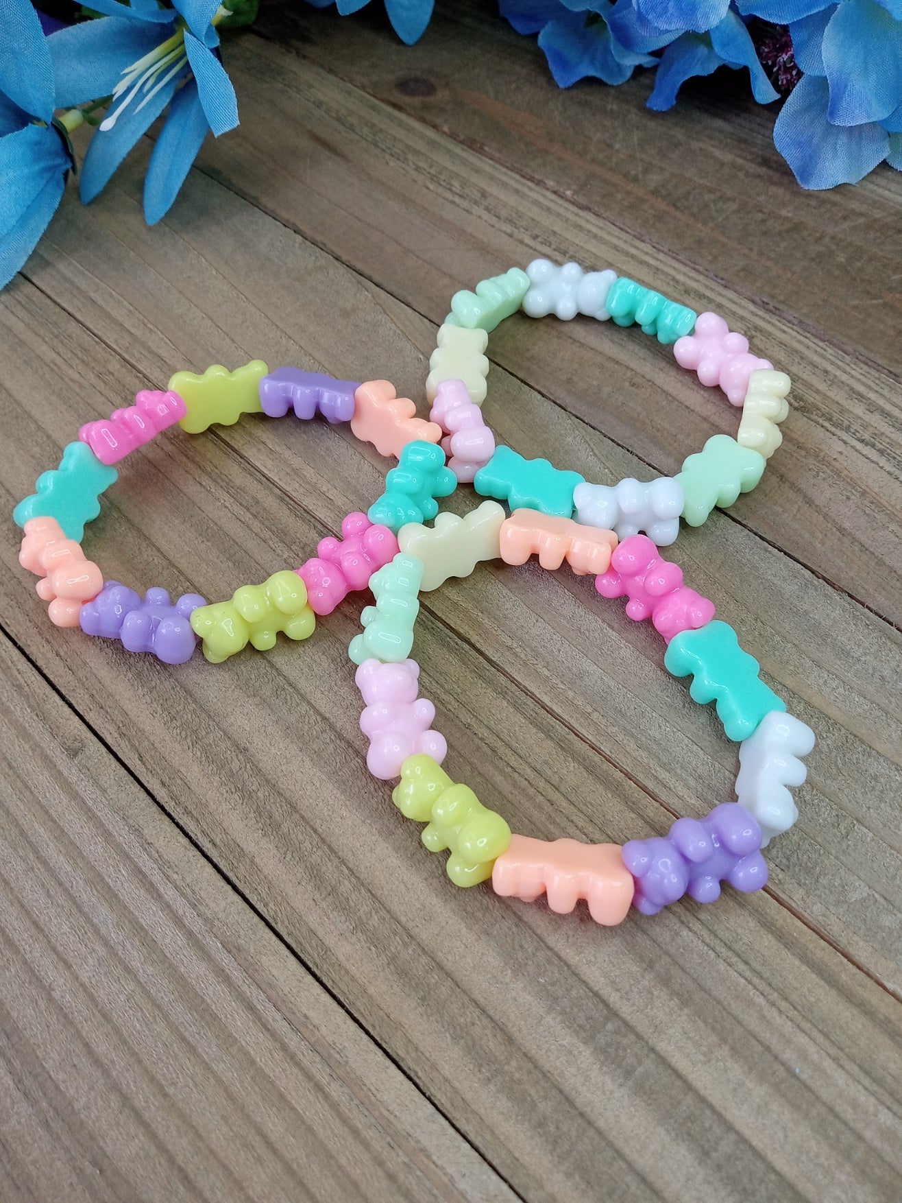 Candy Bear Bracelet - Bright Pearly Pastel