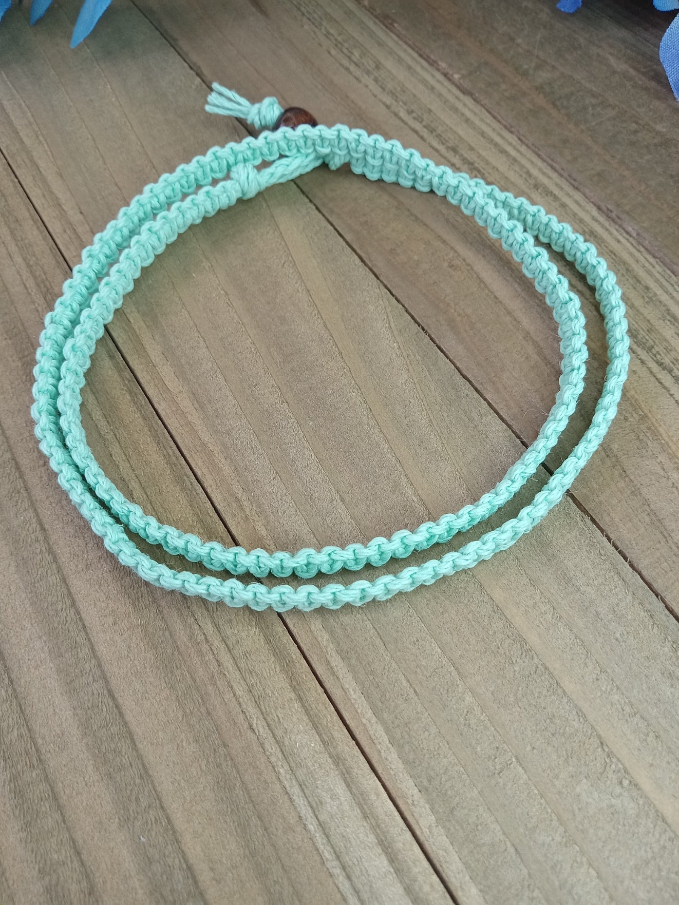 Classic Hemp Necklace - Seafoam