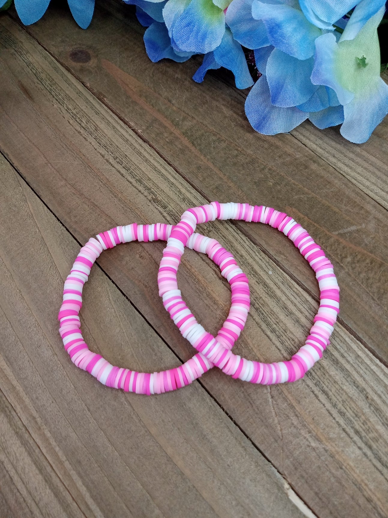 Clay Bead Bracelet - Pink