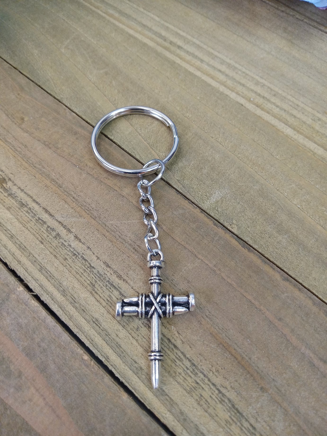 Keychain - 3 Nails Cross