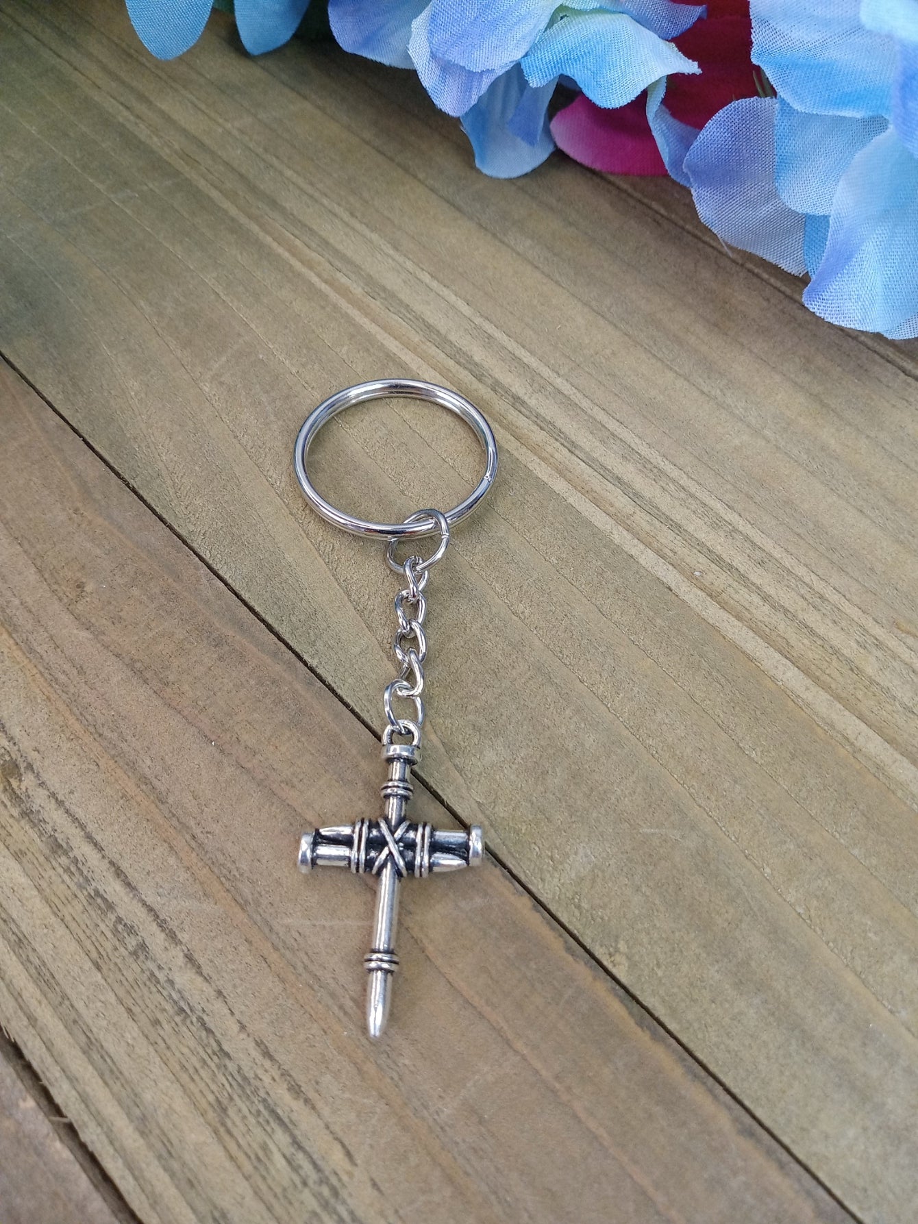 Keychain - 3 Nails Cross