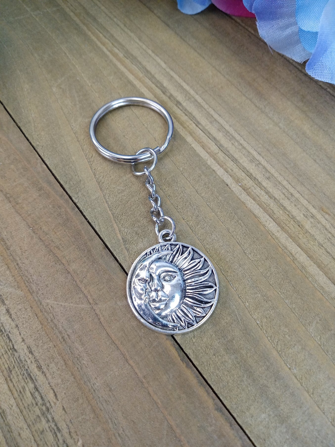 Keychain - Moon & Sun - Sunflower