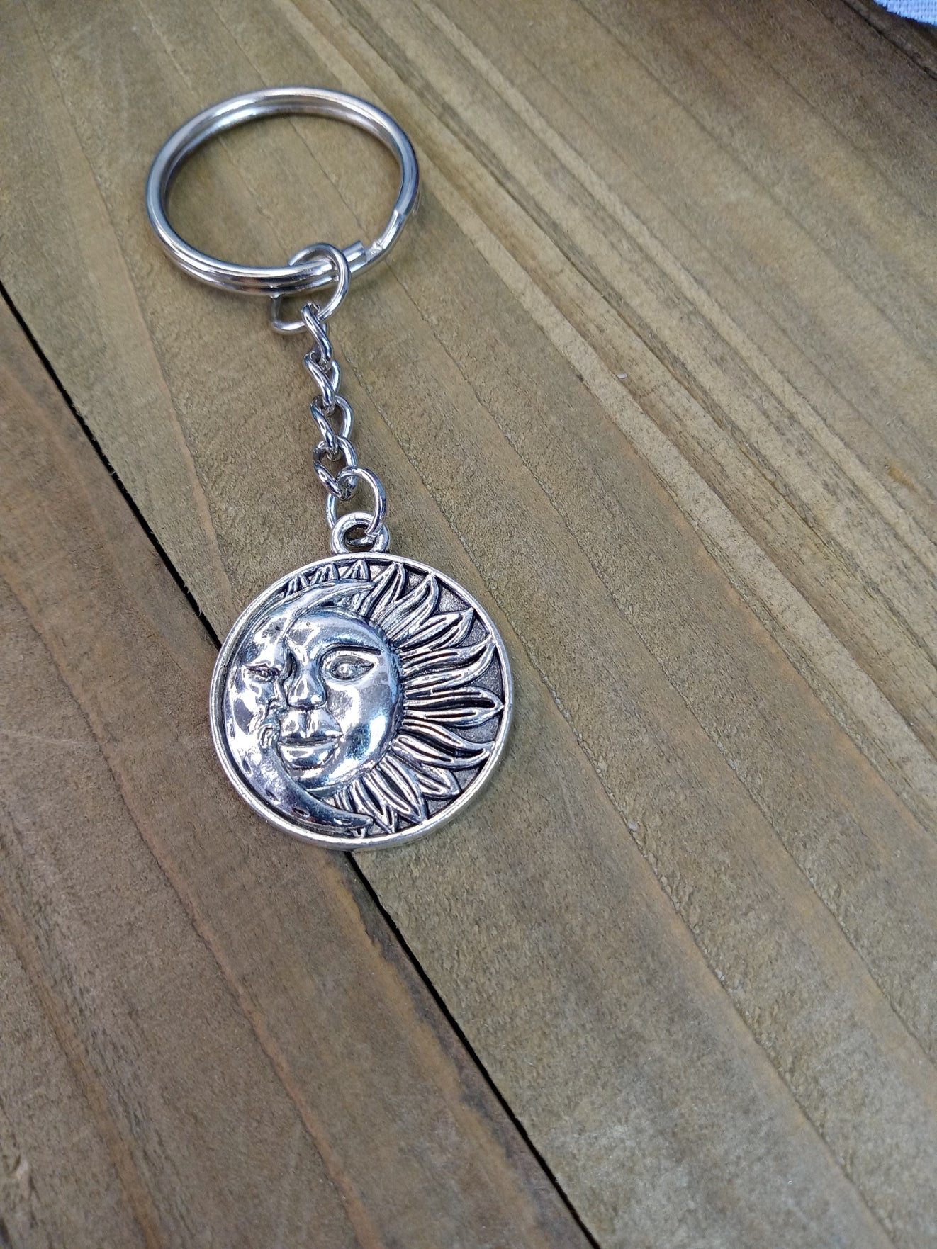 Keychain - Moon & Sun - Sunflower