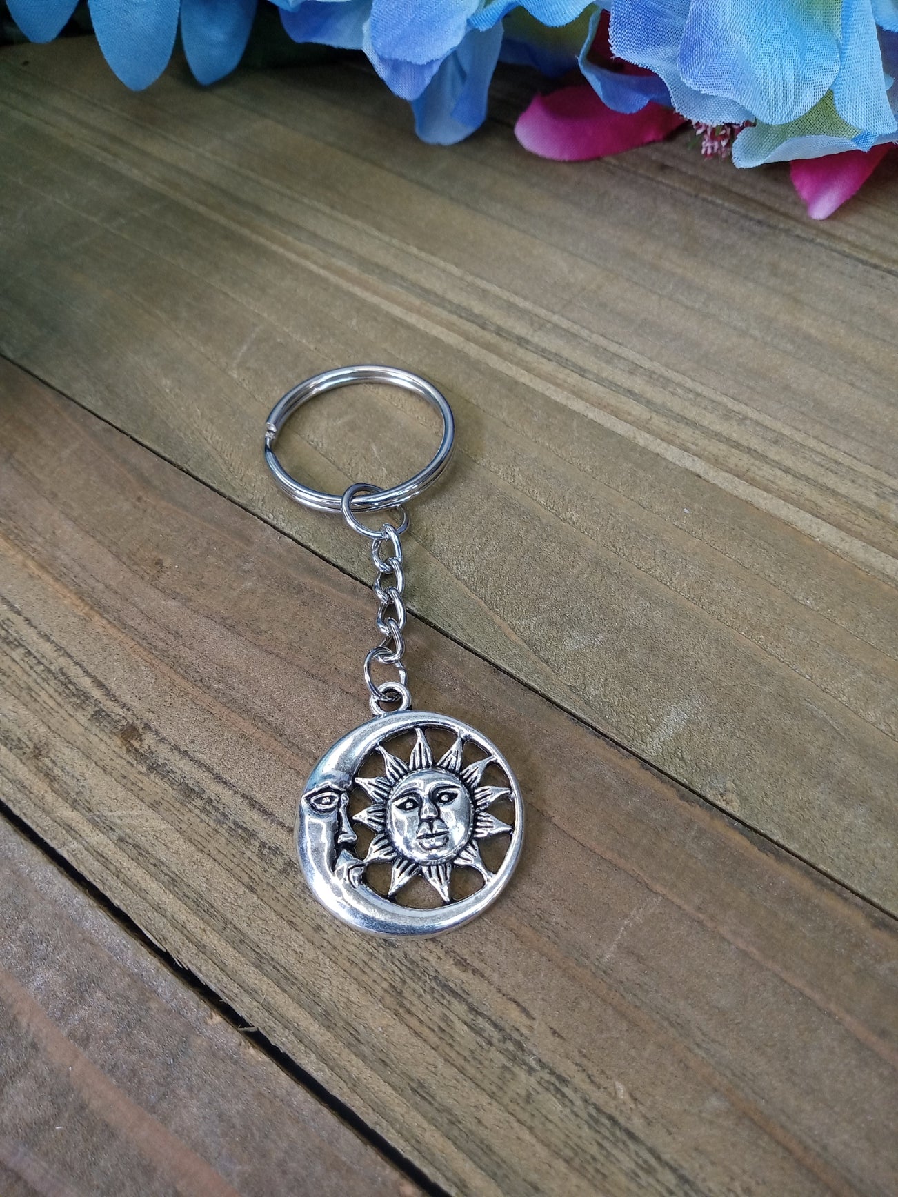 Keychain - Moon and Sun