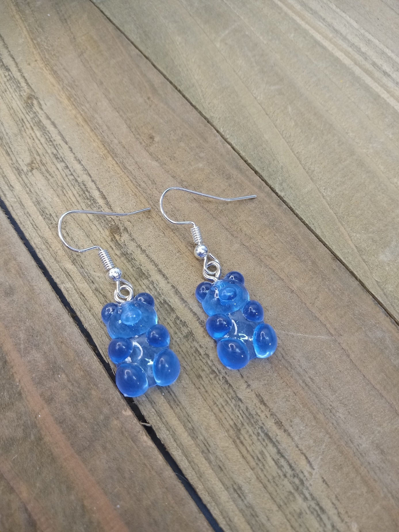 Earrings - Candy Bears - Blue