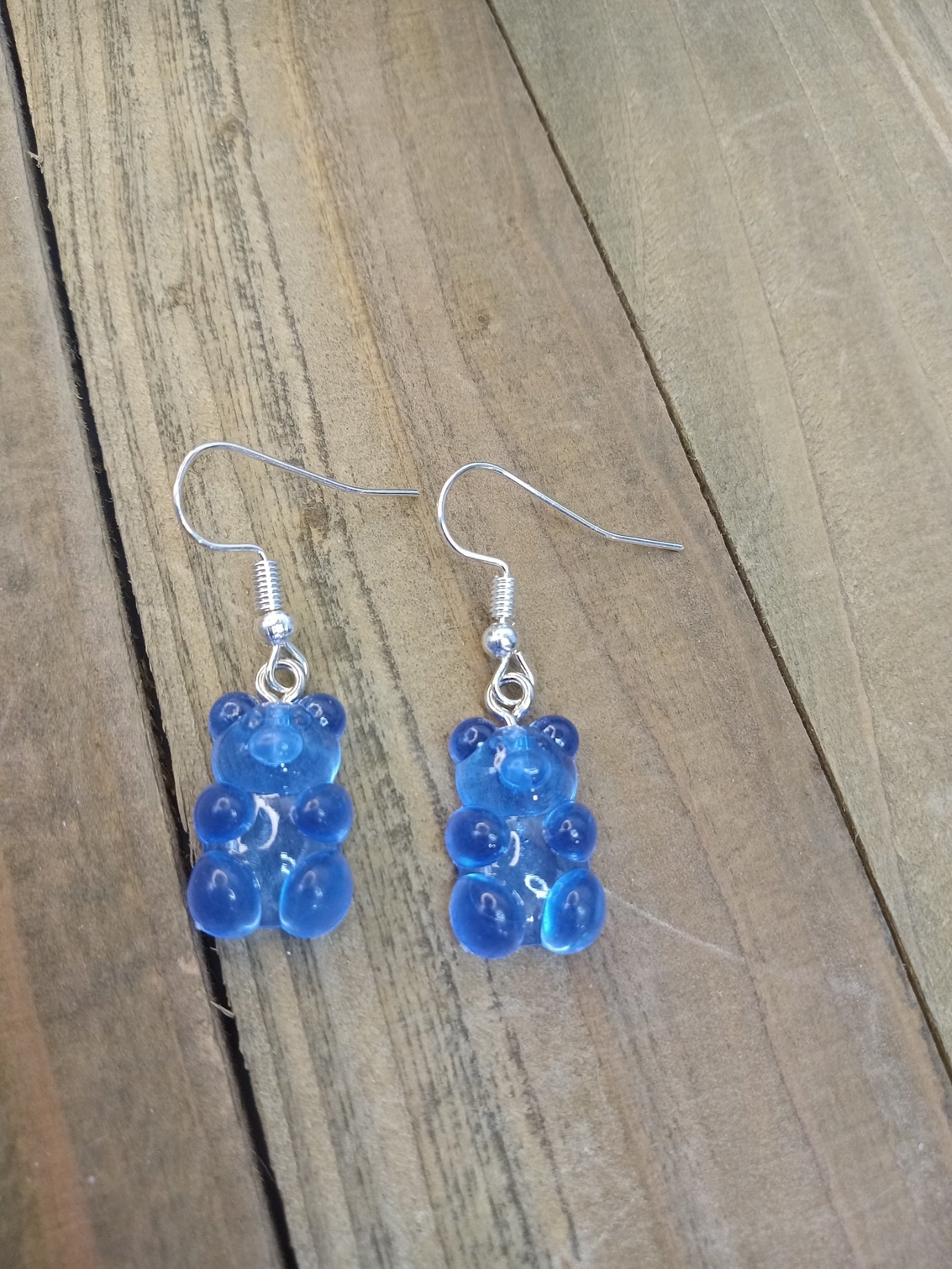 Earrings - Candy Bears - Blue