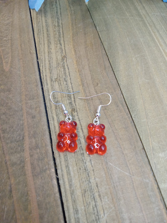 Earrings - Candy Bears - Red