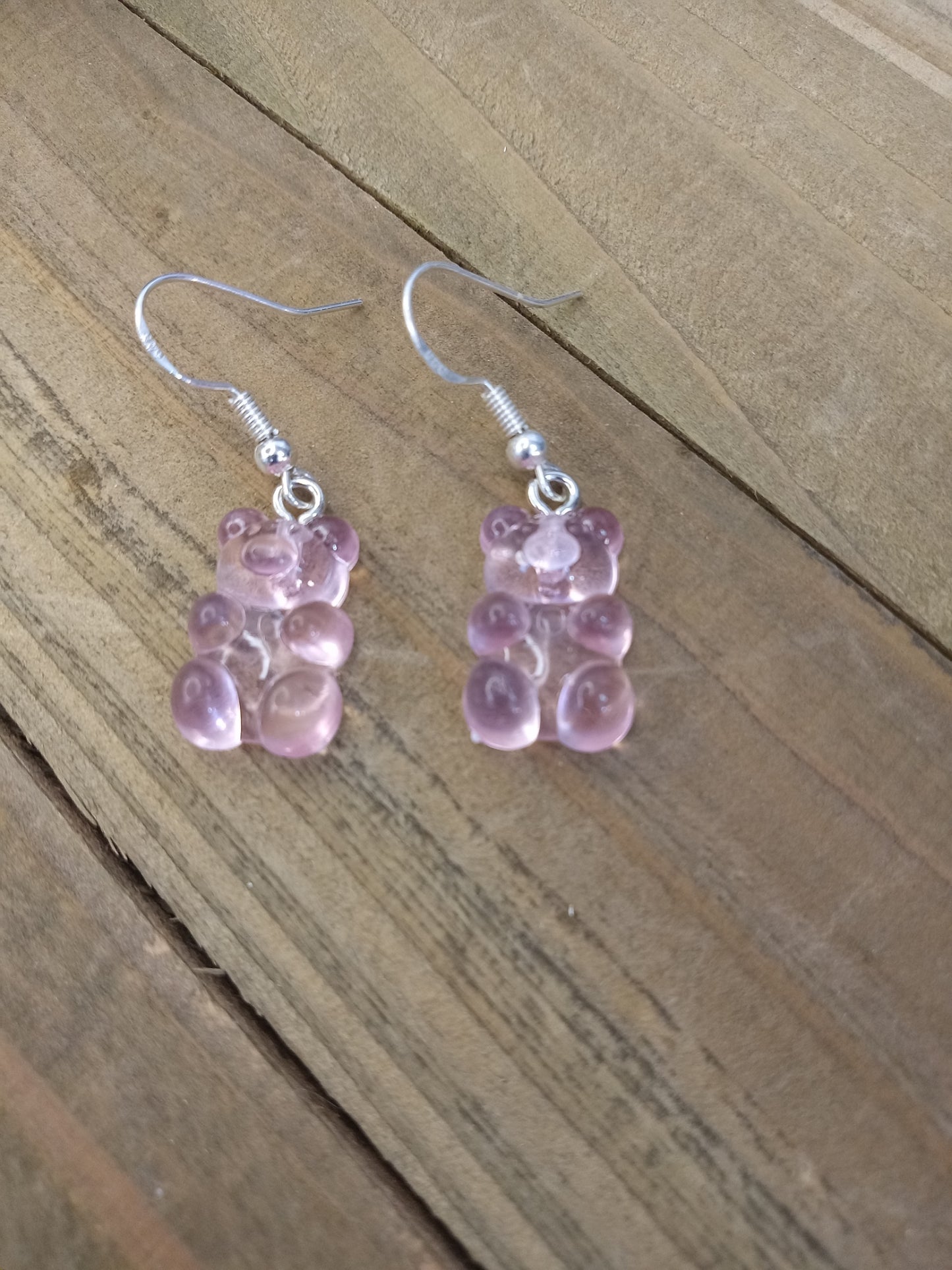 Earrings - Candy Bears - Light Pink