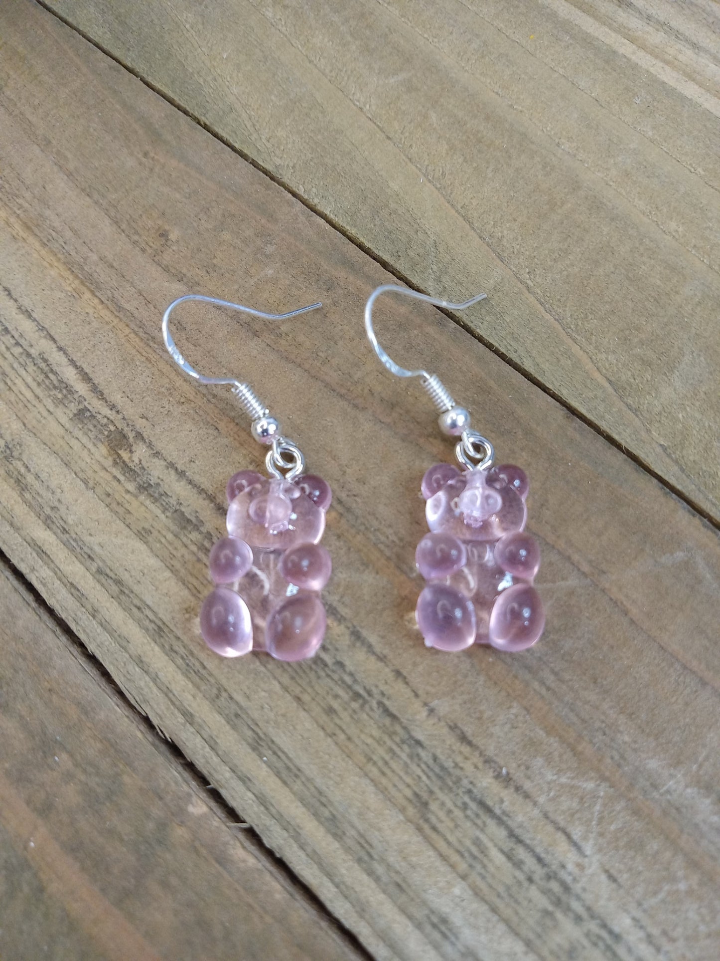 Earrings - Candy Bears - Light Pink