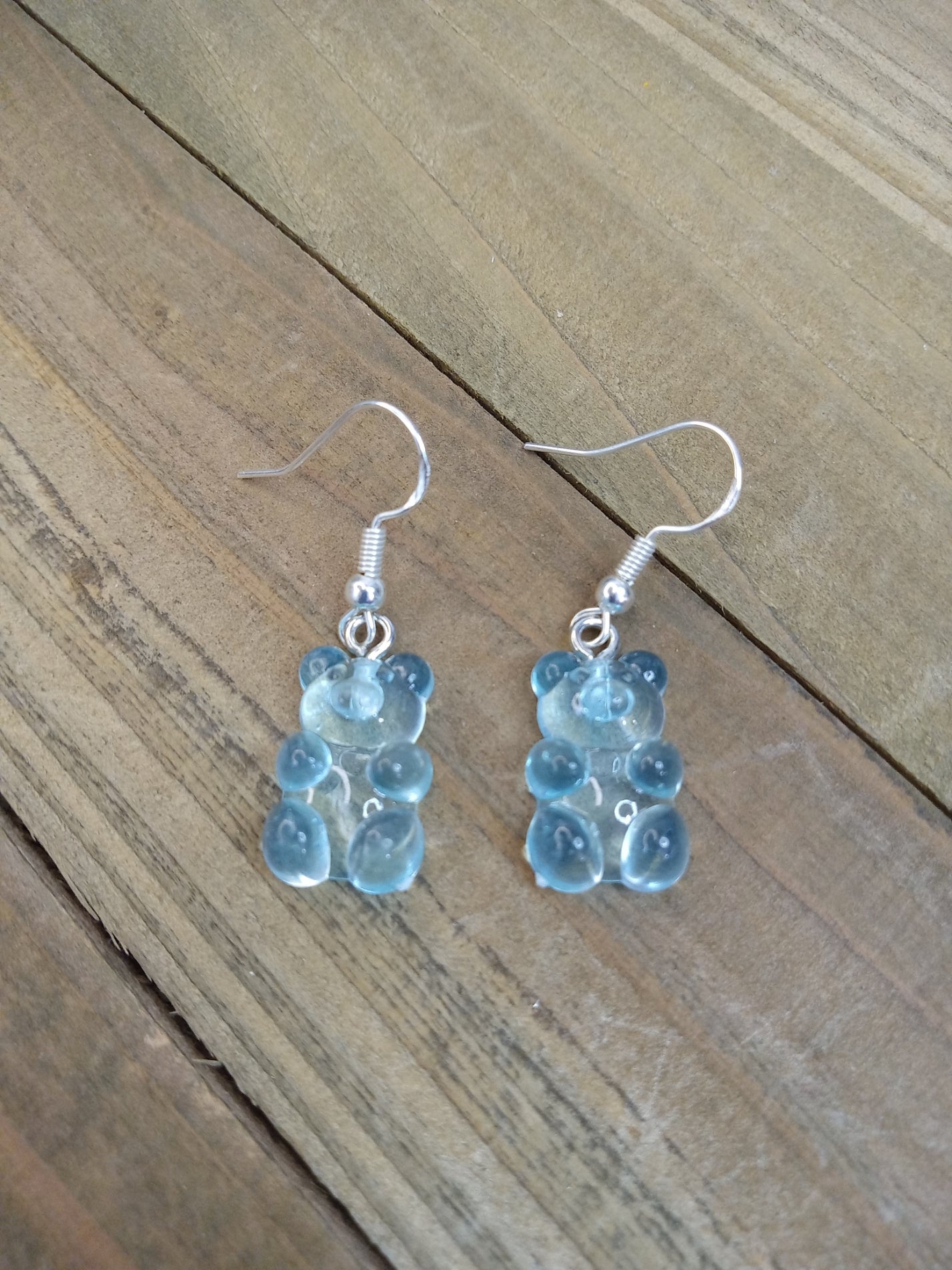 Earrings - Candy Bears - Light Blue