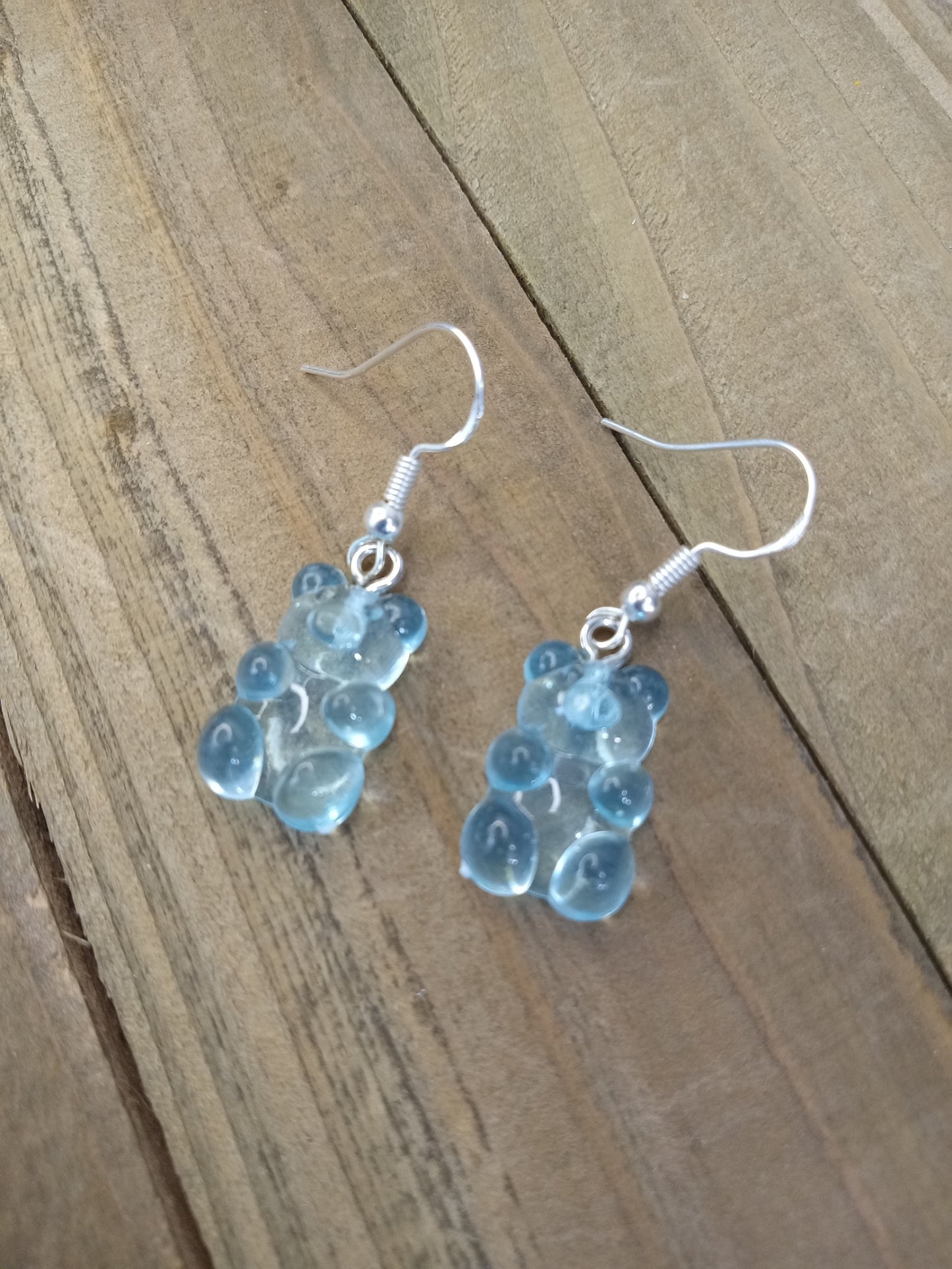 Earrings - Candy Bears - Light Blue