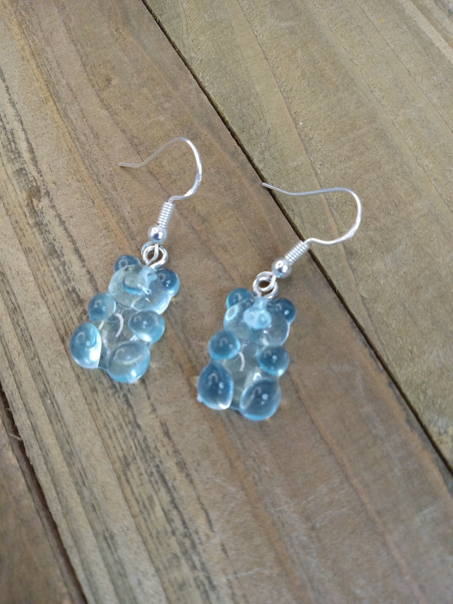 Earrings - Candy Bears - Light Blue