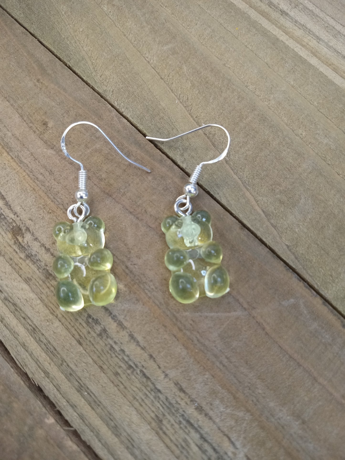 Earrings - Candy Bears - Yellow