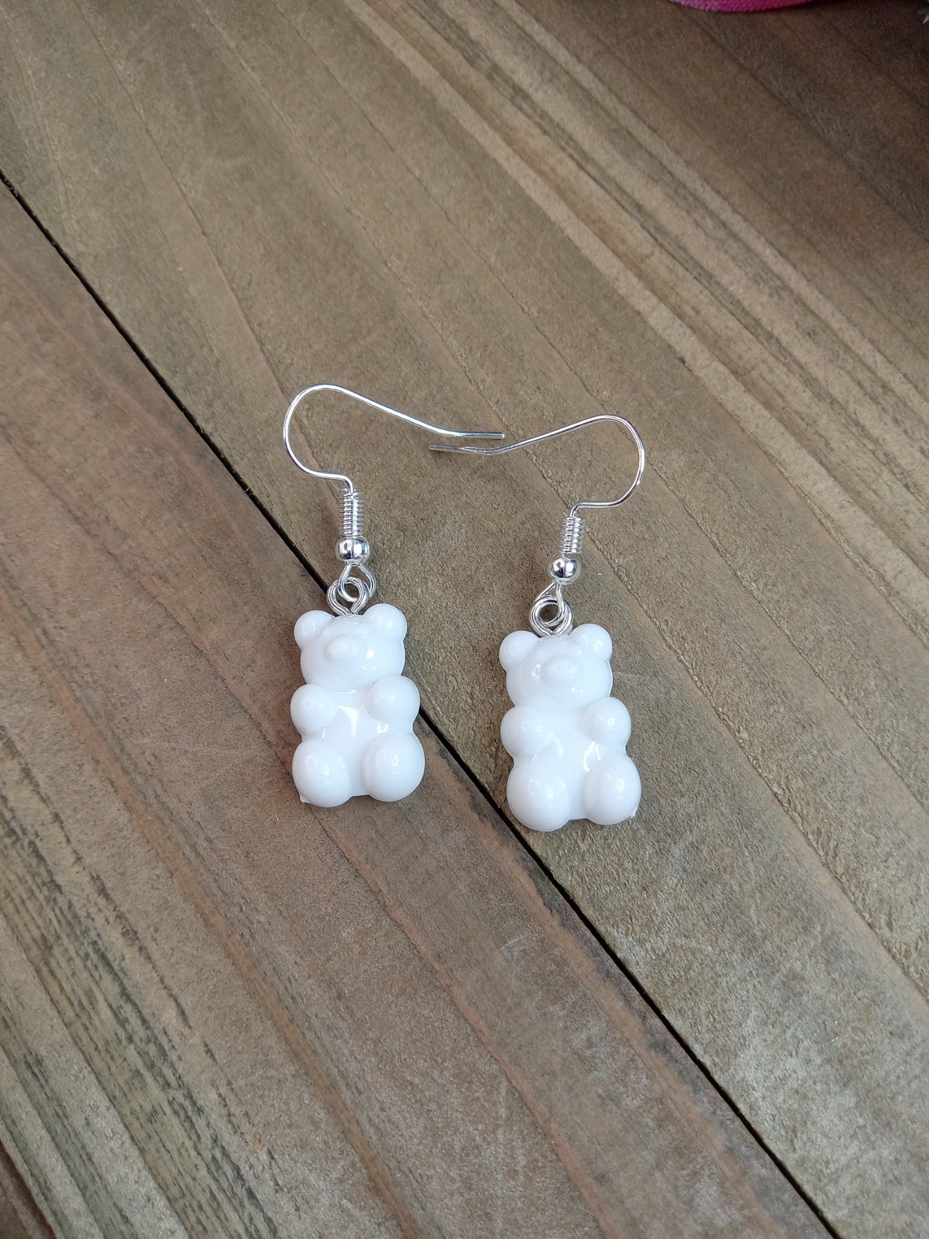 Earrings - Candy Bears - White