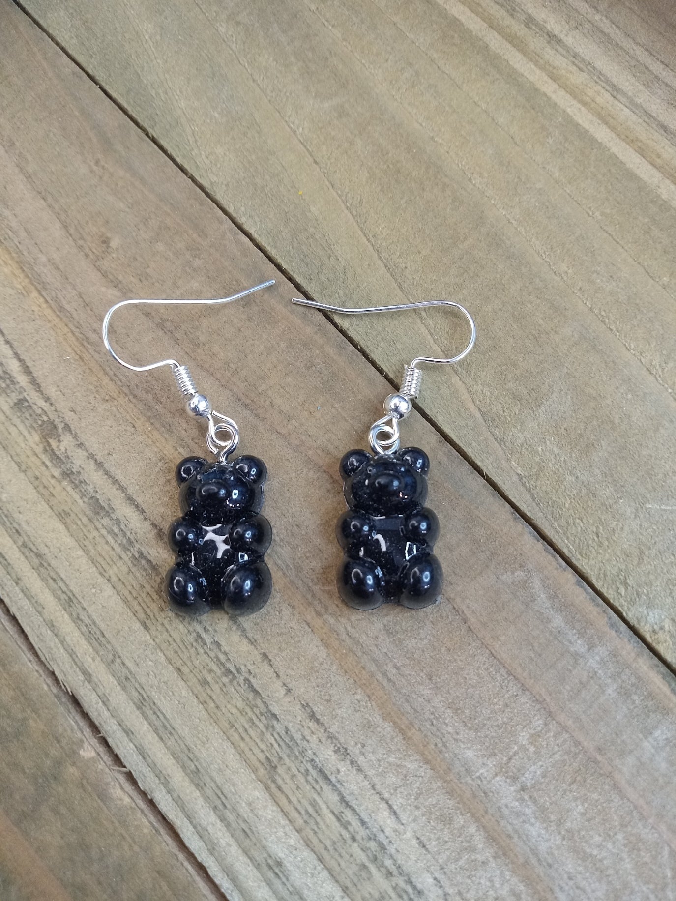 Earrings - Candy Bears - Black