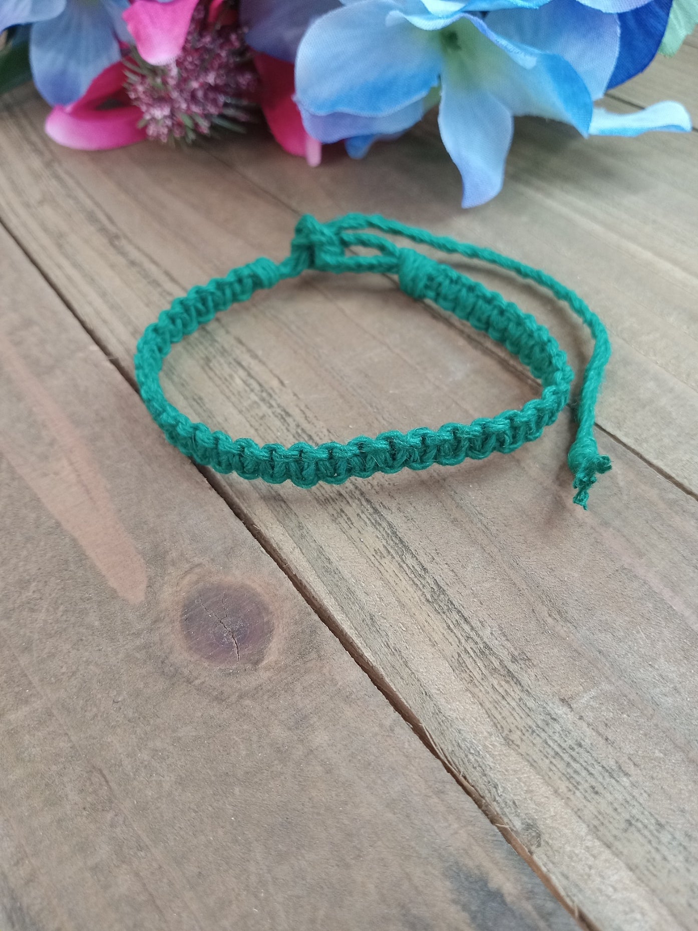 Classic Hemp Bracelet - Surfer Style - Green