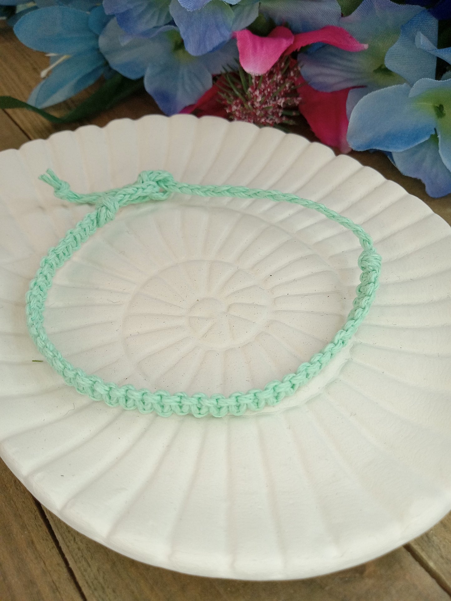 Classic Hemp Bracelet - Surfer Style - Seafoam