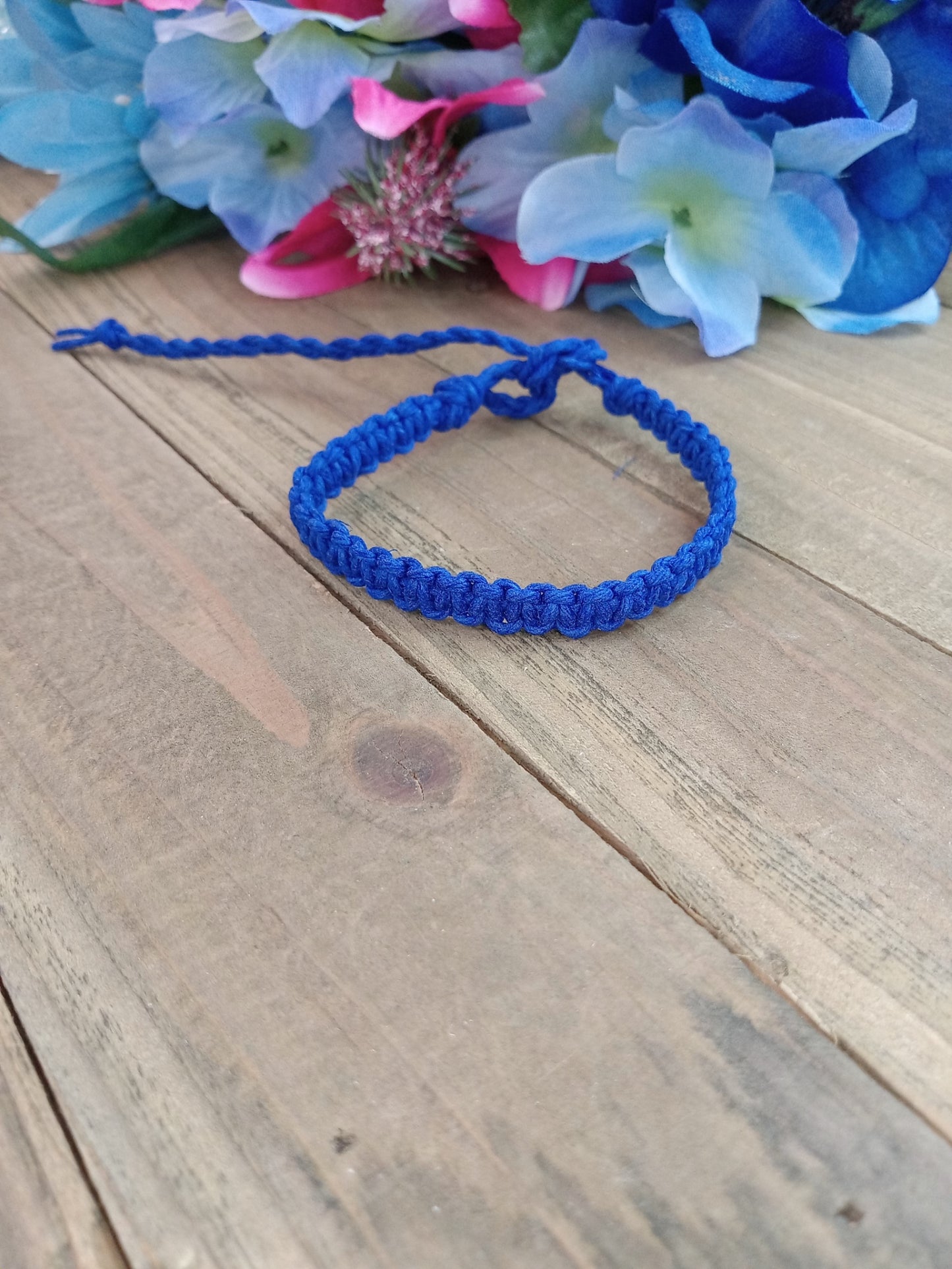 Classic Hemp Bracelet - Surfer Style -  Blue