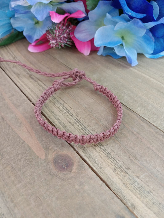 Classic Hemp Bracelet - Surfer Style - Brown