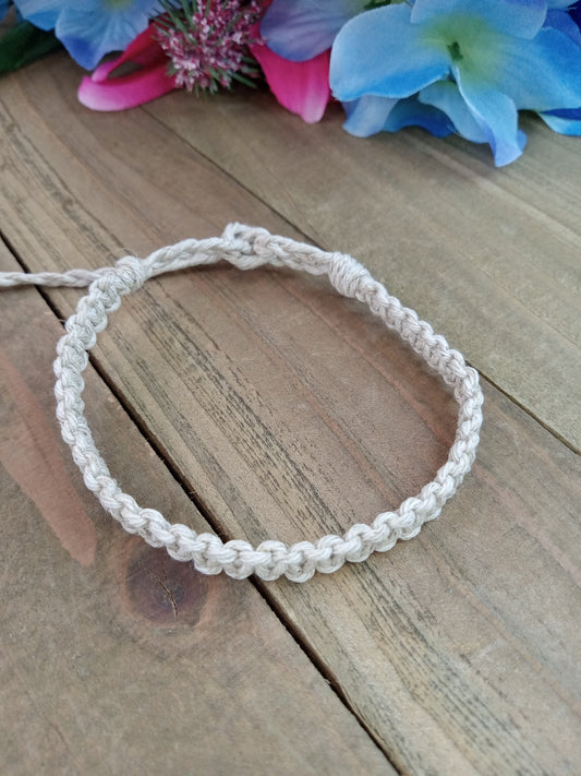 Classic Hemp Bracelet - Surfer Style - Natural