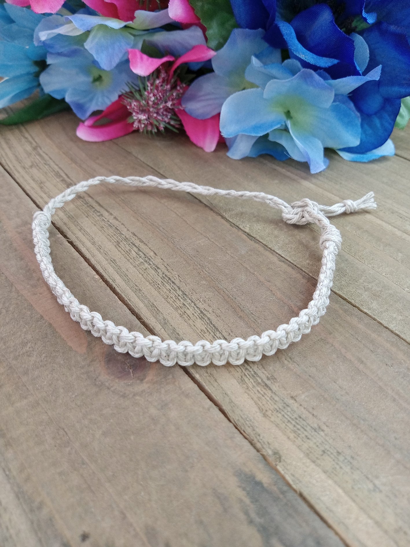 Classic Hemp Bracelet - Surfer Style - Natural