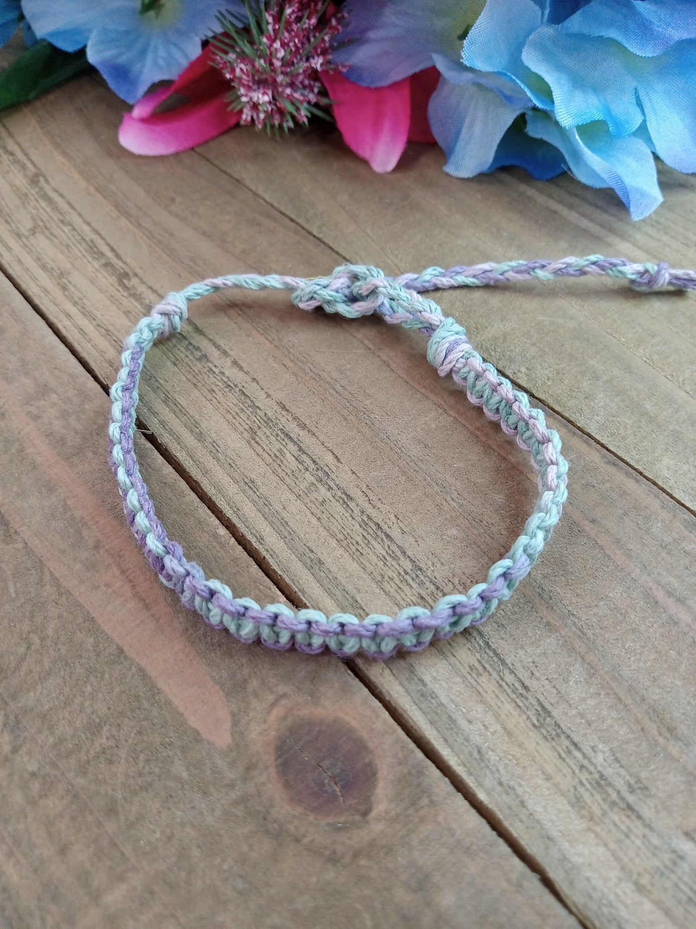 Classic Hemp Bracelet - Surfer Style - Pastel