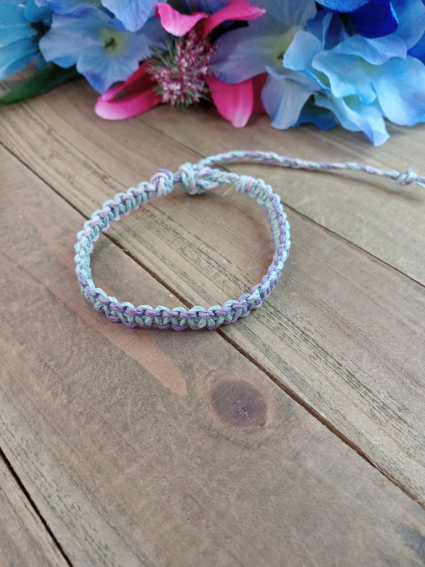 Classic Hemp Bracelet - Surfer Style - Pastel