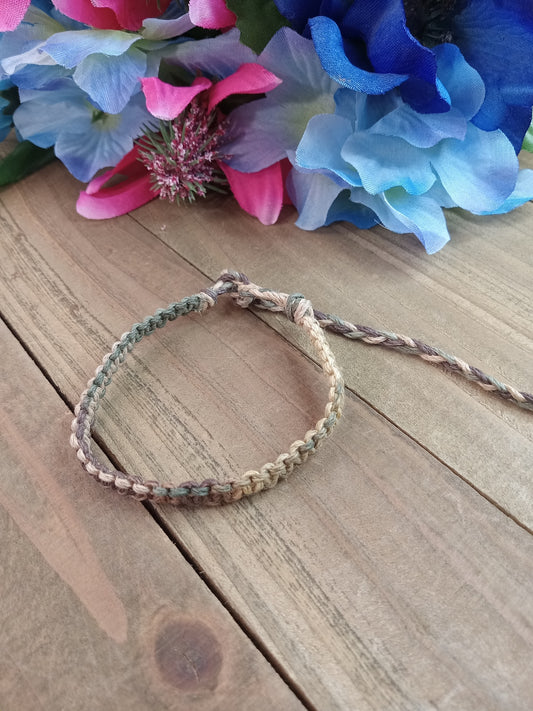 Classic Hemp Bracelet - Surfer Style - Camo